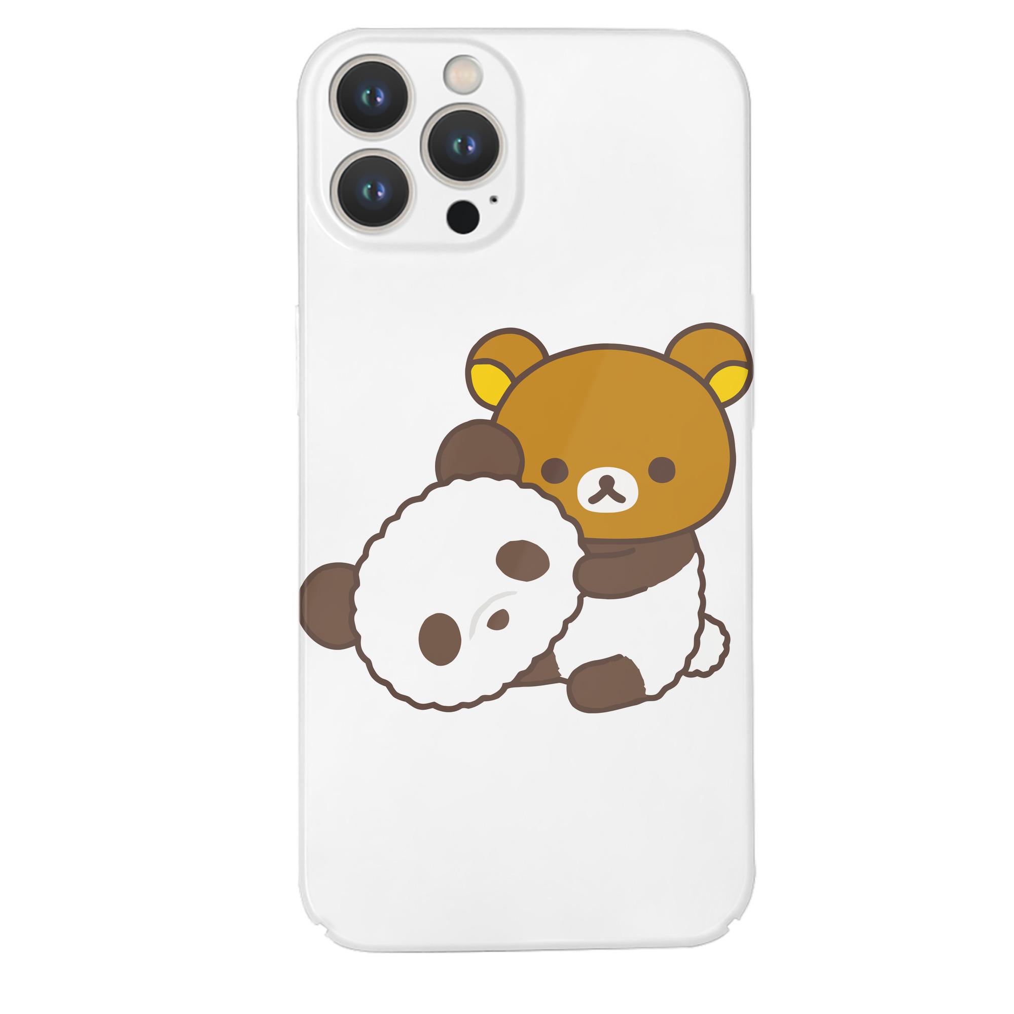 （画像用） リラックマ リラックマ キイロイトリ Rilakkuma Korilakkuma Kiiroitori 【iPhone 14シリーズ対応】ハードケース